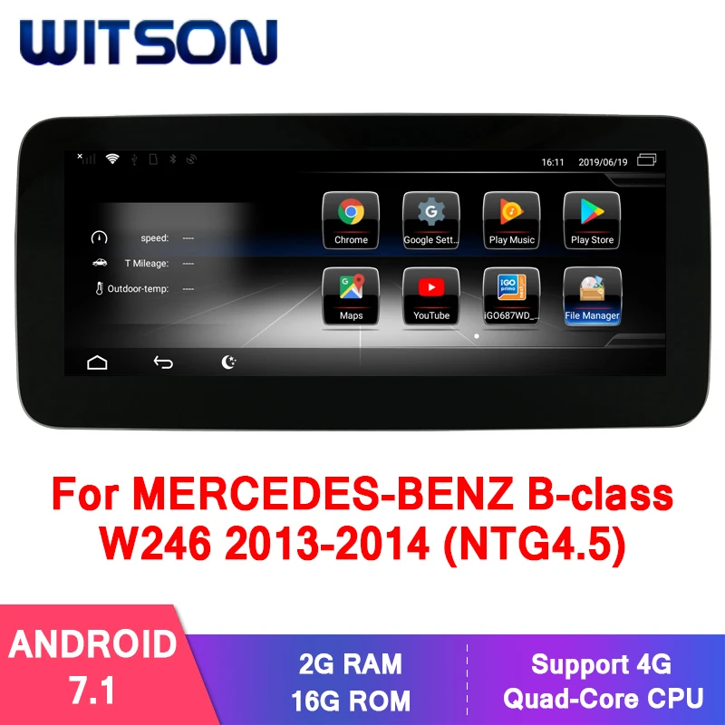 WITSON Android 9.0 10.25'' CAR GPS RADIO for BENZ B-class W246 B180 B200 B220 B250 B260 2013-2014 NTG4.5 4+32GB auto stereo
WITSON Android 9.0 10.25'' CAR GPS RADIO for BENZ B-class W246 B180 B200 B220 B250 B260 2013-2014 NTG4.5 4+32GB auto stereo