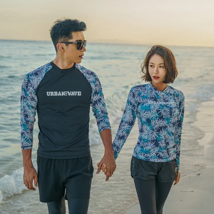 2019 New Style Women's Double Pants Underwire Three-piece Set Men Long Sleeve Beach Shorts Couples Bathing Suit
2019 New Style Women's Double Pants Underwire Three-piece Set Men Long Sleeve Beach Shorts Couples Bathing Suit