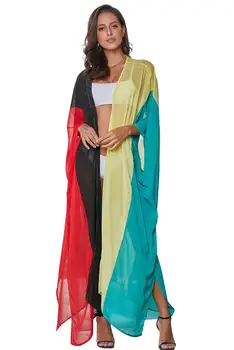 Beach skirt sunscreen beach cardigan swimwear shawl hit color stitching mesh gown coat Bikini Cover Up Swimwear
Beach skirt sunscreen beach cardigan swimwear shawl hit color stitching mesh gown coat Bikini Cover Up Swimwear