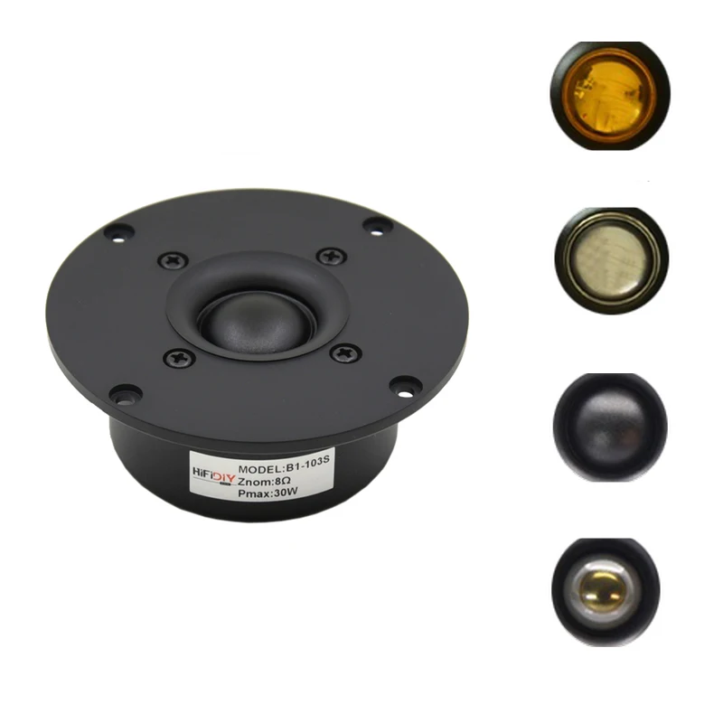KYYSLB 4~8 Ohm 15W-30W 4 Inch HIFI Fever DIY Audio Speaker 91dB 1500HZ Imported Silk Film Tweeter Unit Speaker B1-103S
KYYSLB 4~8 Ohm 15W-30W 4 Inch HIFI Fever DIY Audio Speaker 91dB 1500HZ Imported Silk Film Tweeter Unit Speaker B1-103S