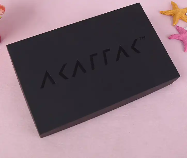 black texture paper box make up brush packaging ,