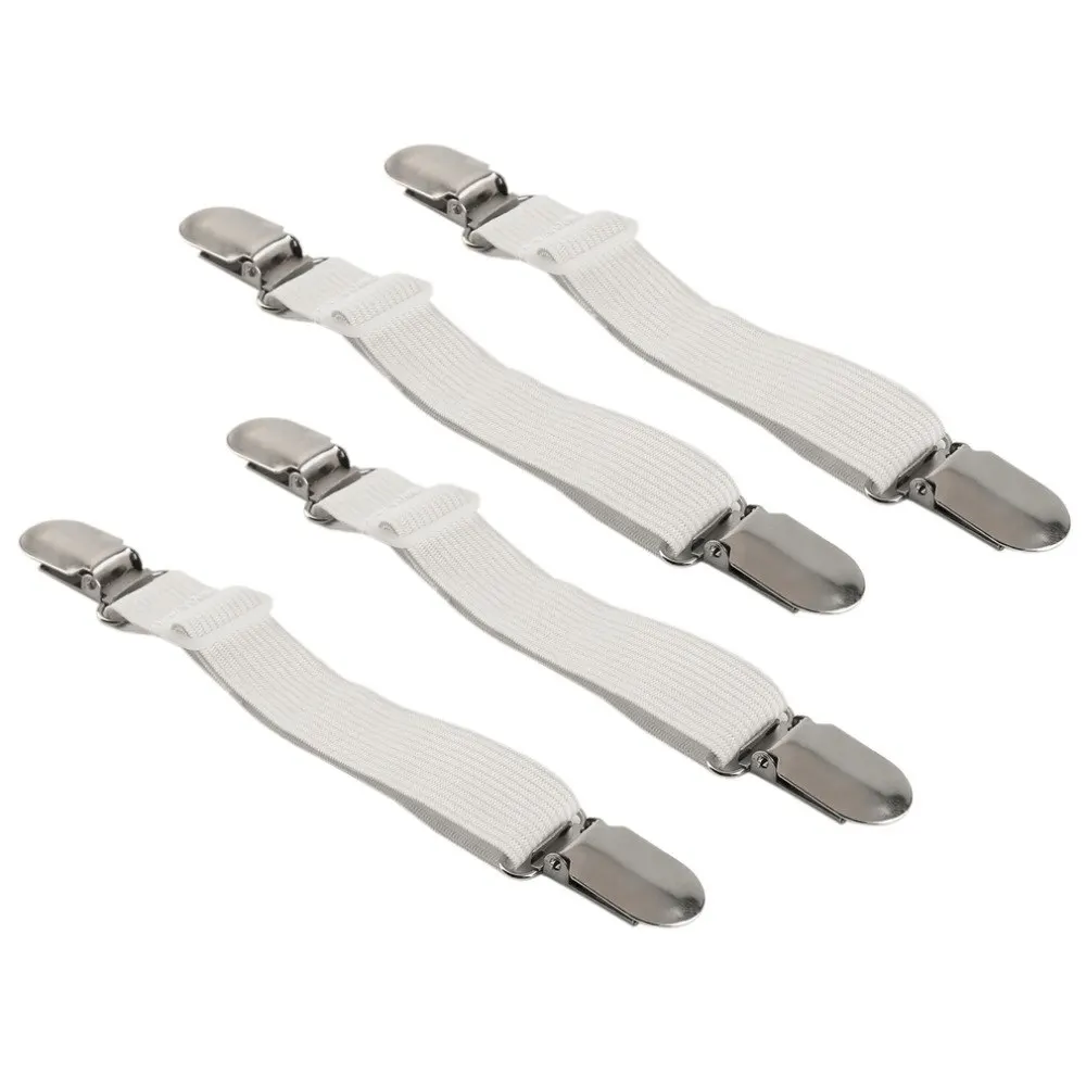 4Pcs White Bed Sheet Mattress Blankets Elastic Holder Non Slipping Grippers Fasteners Adjustable Table Cloth Clip Home Tool
4Pcs White Bed Sheet Mattress Blankets Elastic Holder Non Slipping Grippers Fasteners Adjustable Table Cloth Clip Home Tool