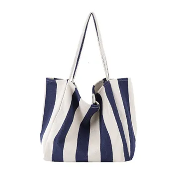 Tote Shopping Bags for Women Large Capacity New Casual Striped Canvas Shoulder Handbag Lady
Tote Shopping Bags for Women Large Capacity New Casual Striped Canvas Shoulder Handbag Lady