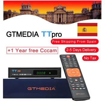 GTMEDIA TT Pro DVB-T2/T/Cable Satellite receiver FULL HD 1080P Support USB WiFi MPEG-2/4 H.264 Spain Italy CCcam Newcam Youtube
GTMEDIA TT Pro DVB-T2/T/Cable Satellite receiver FULL HD 1080P Support USB WiFi MPEG-2/4 H.264 Spain Italy CCcam Newcam Youtube