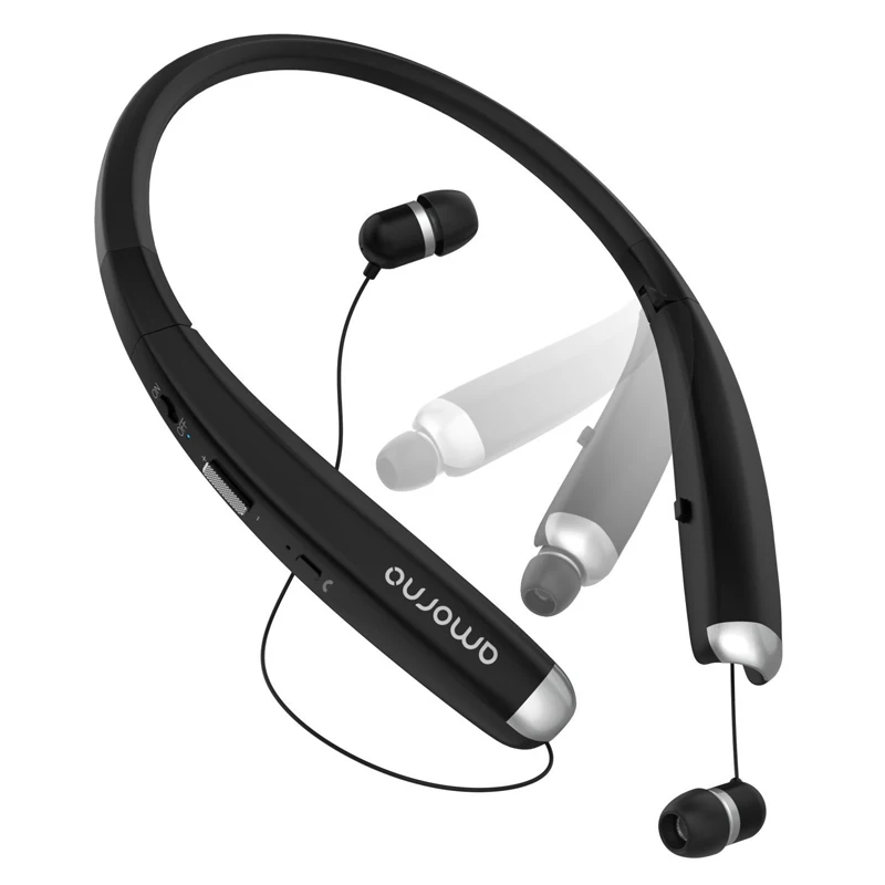 Amorno Foldable Bluetooth Earphone V5.0 Retractable Neckband Wireless Earbuds 16hrs Stereo Sweatproof in-ear Headset with Mic
Amorno Foldable Bluetooth Earphone V5.0 Retractable Neckband Wireless Earbuds 16hrs Stereo Sweatproof in-ear Headset with Mic