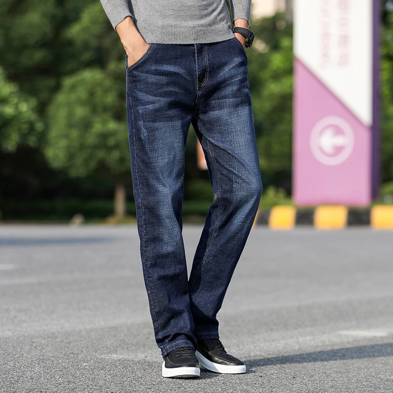 2019 New Men's Classic Straight Jeans Fashion Business Casual Elastic Loose Trousers Male Brand Pants Plus Size 40 42 44
2019 New Men's Classic Straight Jeans Fashion Business Casual Elastic Loose Trousers Male Brand Pants Plus Size 40 42 44