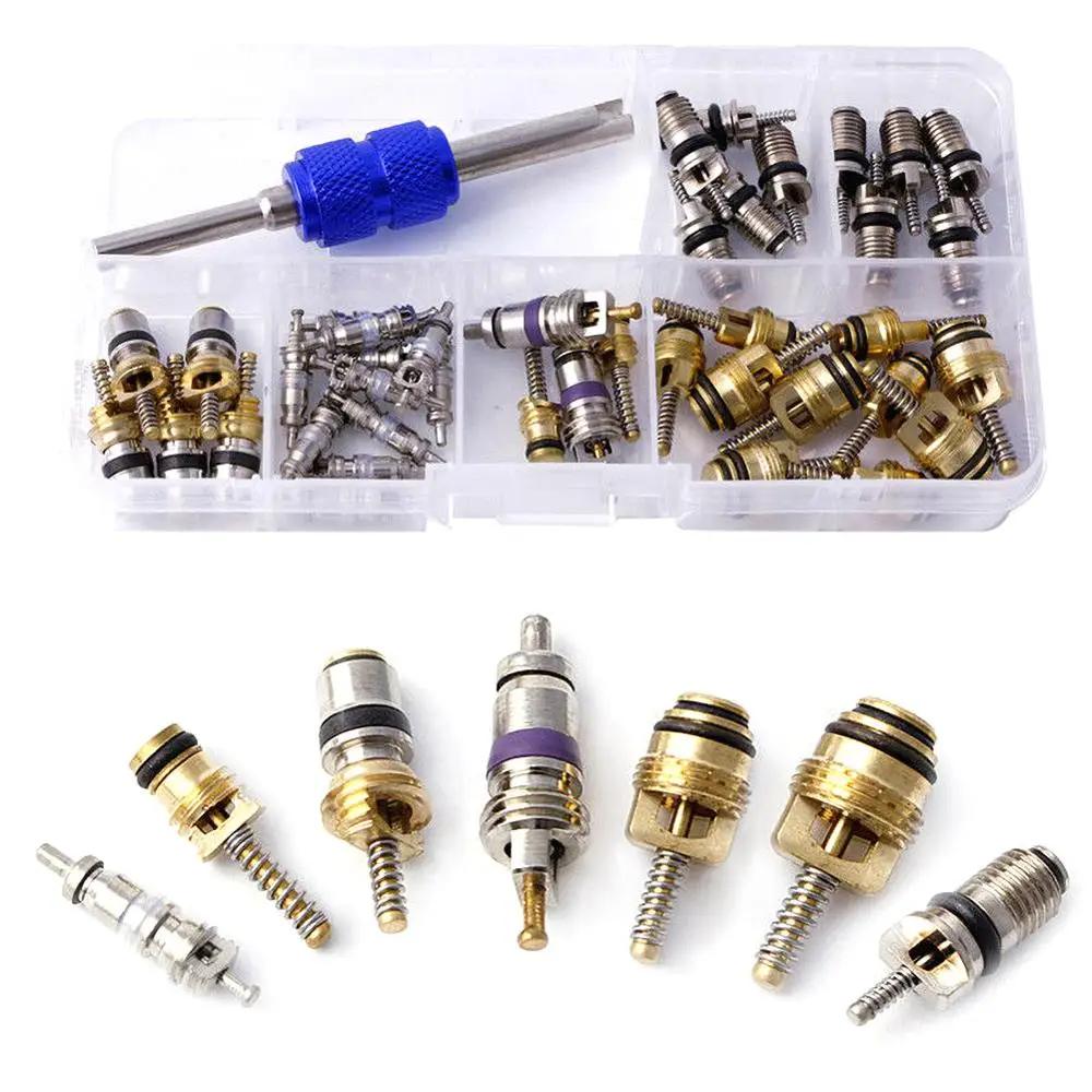 Hot 39pcs/Set Air Conditioning Auto Service R12 R134A AC Schrader Valve Cores Remover Tool Kit Air Conditioning Auto Service CSV
Hot 39pcs/Set Air Conditioning Auto Service R12 R134A AC Schrader Valve Cores Remover Tool Kit Air Conditioning Auto Service CSV