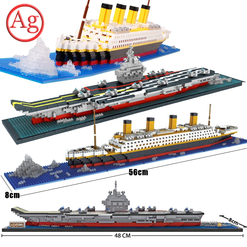 City Titanic RMS Ship Cruise Boat Building Block inCompatible Legoed Pirate Series Aircrafted Carrier Diamond Mini Brick Toy
City Titanic RMS Ship Cruise Boat Building Block inCompatible Legoed Pirate Series Aircrafted Carrier Diamond Mini Brick Toy