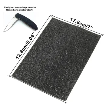 5x7inch Black Grips Material Sheet Black Textured Rubber Grip Tape for Guns Knives Cell Phones Non-slip Ruber Stickers
5x7inch Black Grips Material Sheet Black Textured Rubber Grip Tape for Guns Knives Cell Phones Non-slip Ruber Stickers