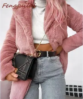 2020 Faux Fur Coat Women With Hood New Oversize Coats High Waist Female Slim Fit Overcoat Tops Winter Warm Plush Jackets Outwear 
2020 Faux Fur Coat Women With Hood New Oversize Coats High Waist Female Slim Fit Overcoat Tops Winter Warm Plush Jackets Outwear