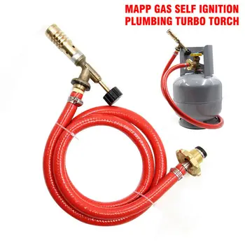 Mapp Gas Self Ignition Turbo Torch With Hose Solder Propane Welding Set For Plumbing/Air Conditioning/Heating/Refrigeration
Mapp Gas Self Ignition Turbo Torch With Hose Solder Propane Welding Set For Plumbing/Air Conditioning/Heating/Refrigeration