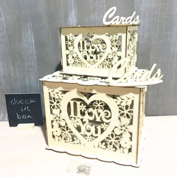 The New DIY Heart-shaped ILOVEYOU Card Box Wooden Gift Box Cash Box Mail Box Sign Card Box Wedding Greeting Card
The New DIY Heart-shaped ILOVEYOU Card Box Wooden Gift Box Cash Box Mail Box Sign Card Box Wedding Greeting Card