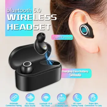 NEW Sweatproof TWS True Wireless In-Ear bluetooth V5.0 Mini Sport Earphones 3D Stereo Bass Earbuds With Charging Earphone
NEW Sweatproof TWS True Wireless In-Ear bluetooth V5.0 Mini Sport Earphones 3D Stereo Bass Earbuds With Charging Earphone