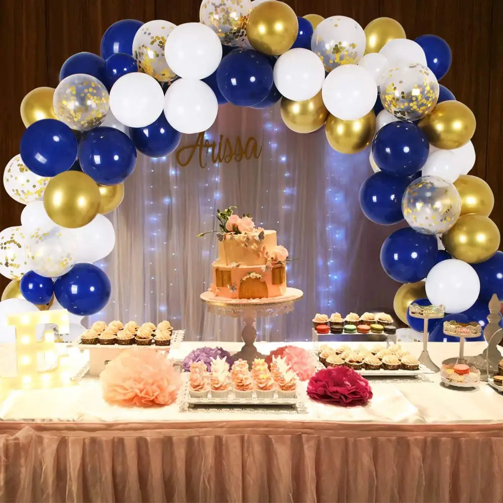 135pcs Party Decorations Balloon Set Navy Blue & Golden & Sequin Gold & White Balloons for Baby Shower Wedding Birthday
135pcs Party Decorations Balloon Set Navy Blue & Golden & Sequin Gold & White Balloons for Baby Shower Wedding Birthday