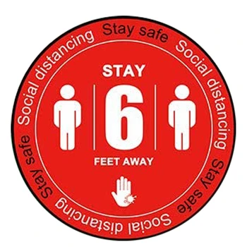 New Social Distancing Floor Decal Stickers - 20 Pack 12 Inch Wait Here Sign Keep 6 Feet Safety Distance Sticker Markers 
New Social Distancing Floor Decal Stickers - 20 Pack 12 Inch Wait Here Sign Keep 6 Feet Safety Distance Sticker Markers