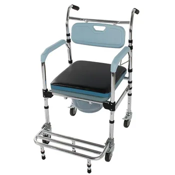 4 in 1 Multifunctional Aluminum Elder People Disabled People Pregnant Women Commode Chair Bath Chair Light Blue
4 in 1 Multifunctional Aluminum Elder People Disabled People Pregnant Women Commode Chair Bath Chair Light Blue