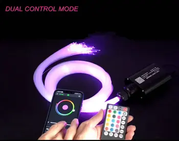 RGBW Fibers Optic Light Device Engine Smart APP Control 28key Music Audio sound RF Controller 12W+2M*0.75mm*260Pcs SKY cable kit
RGBW Fibers Optic Light Device Engine Smart APP Control 28key Music Audio sound RF Controller 12W+2M*0.75mm*260Pcs SKY cable kit