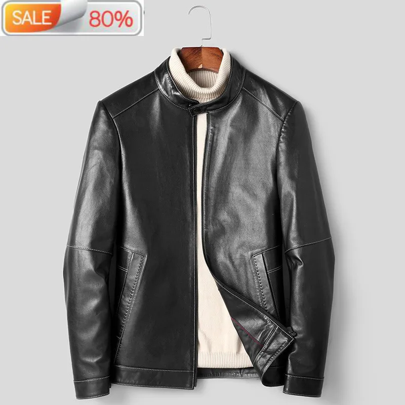 Real Genuine Men Sheepskin Coat Casual Biker Motorcycle Jacket Spring Autumn Leather Jackets DA26AF J3514
Real Genuine Men Sheepskin Coat Casual Biker Motorcycle Jacket Spring Autumn Leather Jackets DA26AF J3514