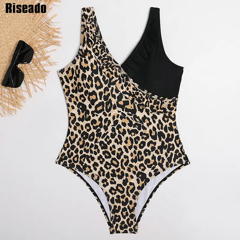 Riseado Leopard One Piece Swimsuit Ruffle Swimwear Women U-back Beach Wear Patchwork Swimming Suit 2020 Summer Bathing Suits
Riseado Leopard One Piece Swimsuit Ruffle Swimwear Women U-back Beach Wear Patchwork Swimming Suit 2020 Summer Bathing Suits