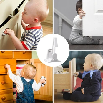 10pcs Child Guard Drawer Lock With Strong Adhesive Suitable For Drawer Corner And Door New Arrival
10pcs Child Guard Drawer Lock With Strong Adhesive Suitable For Drawer Corner And Door New Arrival