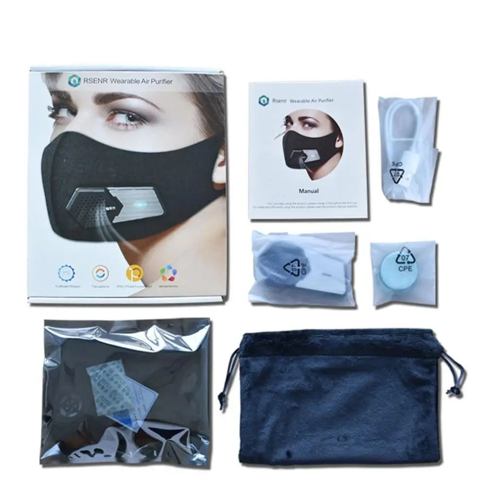 Smart Dustproof And Anti-Fog Pm2.5 Breathing Valve Kn95 Electric Mask 3D Silicone Seal Elastic Antibacterial Cloth Mask 1 Pcs
Smart Dustproof And Anti-Fog Pm2.5 Breathing Valve Kn95 Electric Mask 3D Silicone Seal Elastic Antibacterial Cloth Mask 1 Pcs