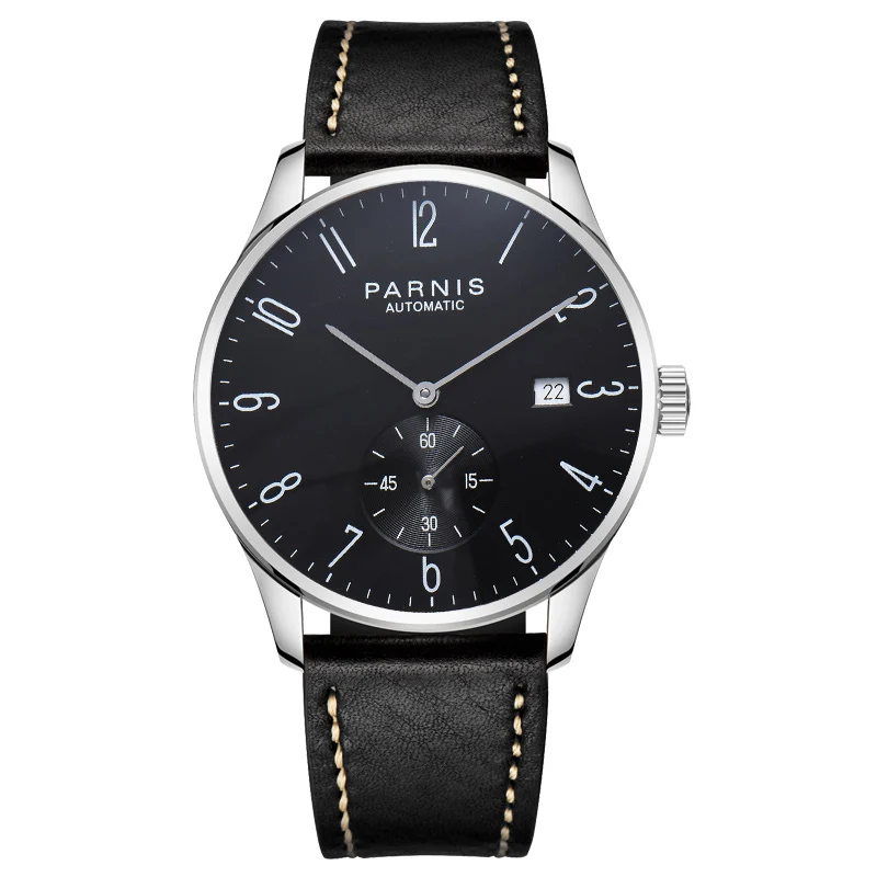 Parnis 41mm Mechanical Watch Men Minimalist Wristwatch Men Luxury Brand Waterproof Calendar Leather Strap Automatic Watch
Parnis 41mm Mechanical Watch Men Minimalist Wristwatch Men Luxury Brand Waterproof Calendar Leather Strap Automatic Watch