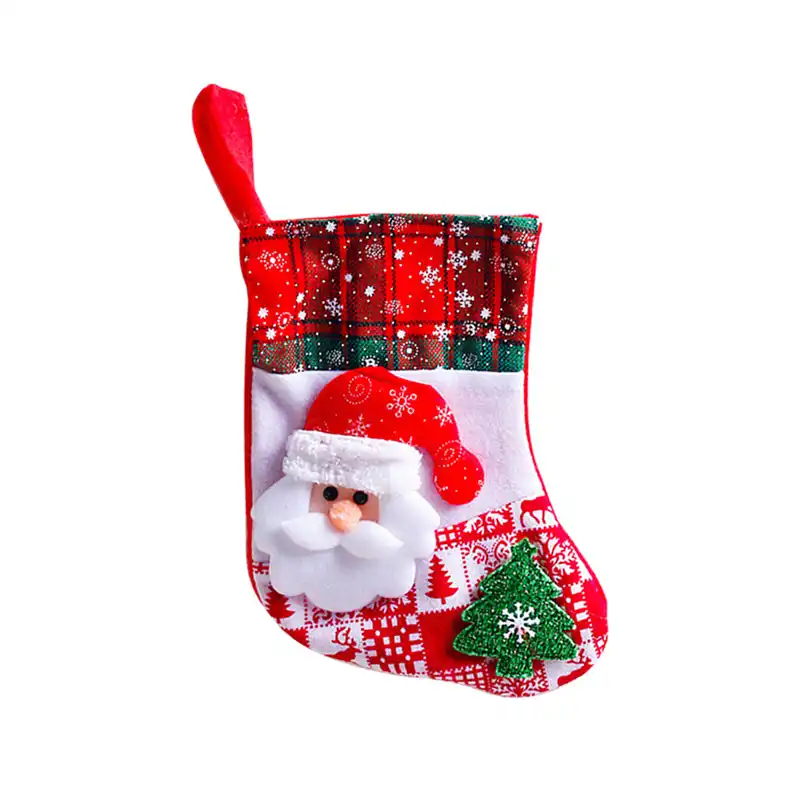 santa claus snowman elk childrens candy bags for home christmas