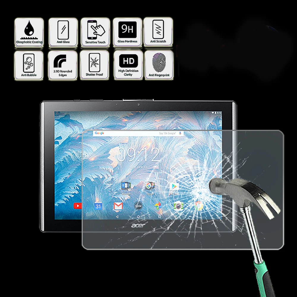 Tablet Tempered Glass Screen Protector Cover for Acer Iconia One 10 B3-A40FHD - Screen Film Protector Guard Cover
Tablet Tempered Glass Screen Protector Cover for Acer Iconia One 10 B3-A40FHD - Screen Film Protector Guard Cover