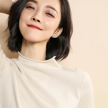 2019 New sweater has a pullover female sleeve cotton Crewneck sweater slim all-match five sleeve
2019 New sweater has a pullover female sleeve cotton Crewneck sweater slim all-match five sleeve