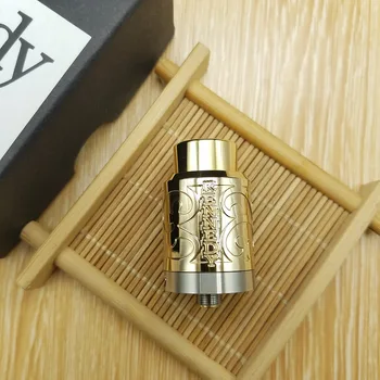 Kennedy RDA Atomizer 24mm Diamater 316 Stainless Steel Carved Gold Plated Vaporizer Tank for Kennedy 25 Kit Vindicator Mech Mod
Kennedy RDA Atomizer 24mm Diamater 316 Stainless Steel Carved Gold Plated Vaporizer Tank for Kennedy 25 Kit Vindicator Mech Mod