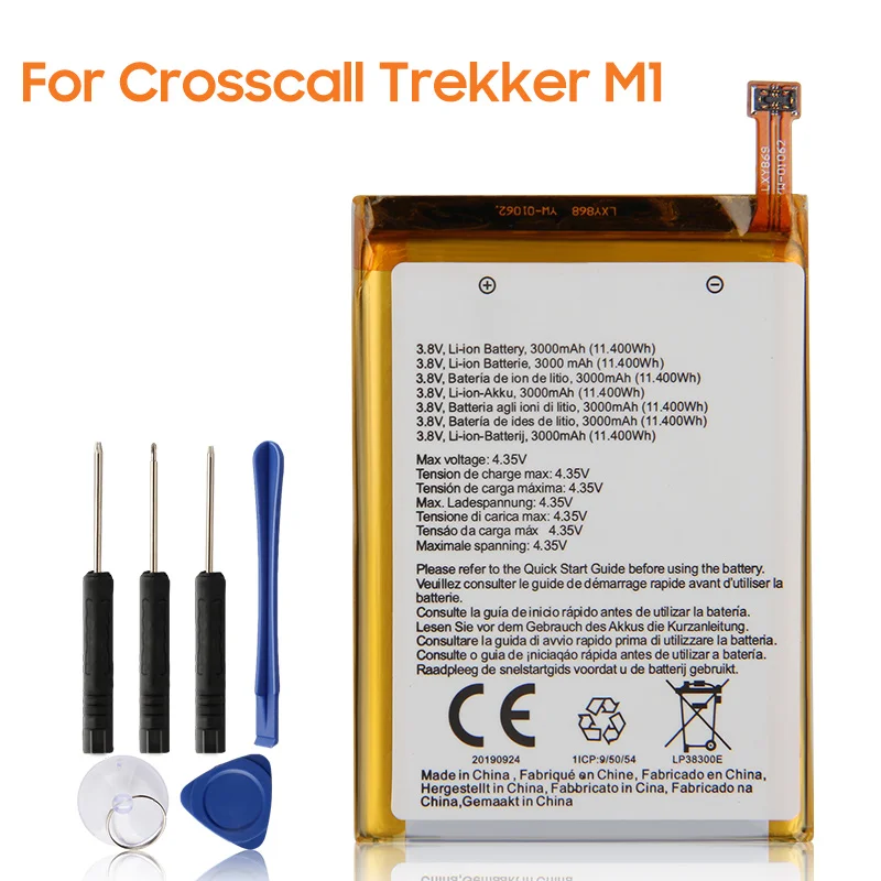 Original Replacement Battery For Crosscall Trekker M1 Authentic Phone Battery 3000mAh
Original Replacement Battery For Crosscall Trekker M1 Authentic Phone Battery 3000mAh