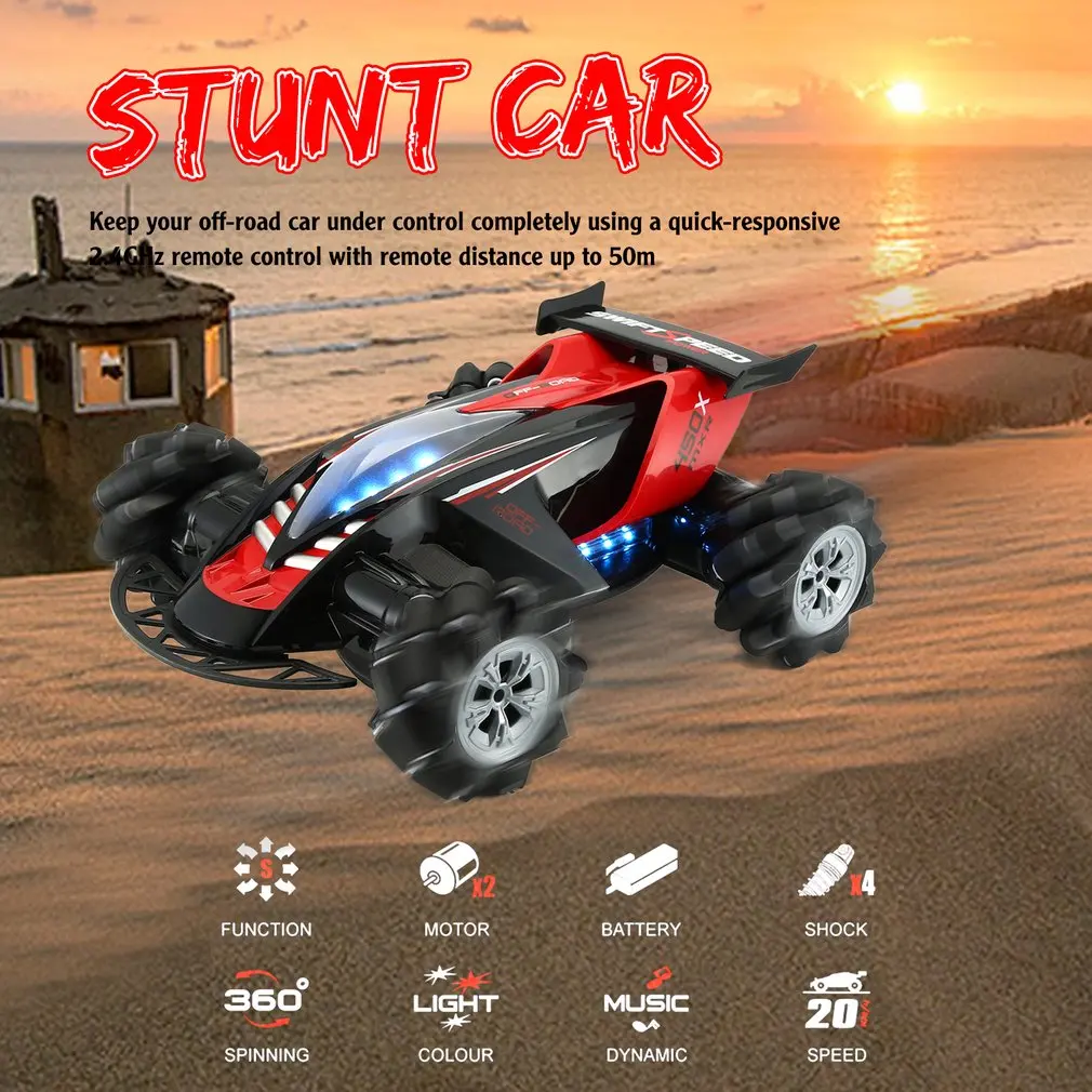 

Z108 2.4G 1/10 360 Degree Spinning Stunt RC Car 20km/h High Speed Mecanum Omni Wheel Off-Road Drift Car for Toys Kid Gift