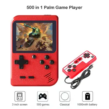 Classic Retro Game Console 3.0 inch Set Built-in 500 Handheld Video Games Player Lightweight Game Playing Elements
Classic Retro Game Console 3.0 inch Set Built-in 500 Handheld Video Games Player Lightweight Game Playing Elements