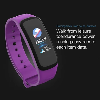 C1 Plus Smart Bracelet Fitness Tracker Waterproof Heart Rate Monitor Blood Pressure Smart Bands Wristband
C1 Plus Smart Bracelet Fitness Tracker Waterproof Heart Rate Monitor Blood Pressure Smart Bands Wristband