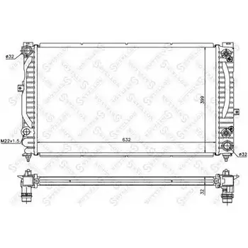 Radiator cooling system Audi A4/A6, VW Passat 97 STELLOX- 
Radiator cooling system Audi A4/A6, VW Passat 97 STELLOX-