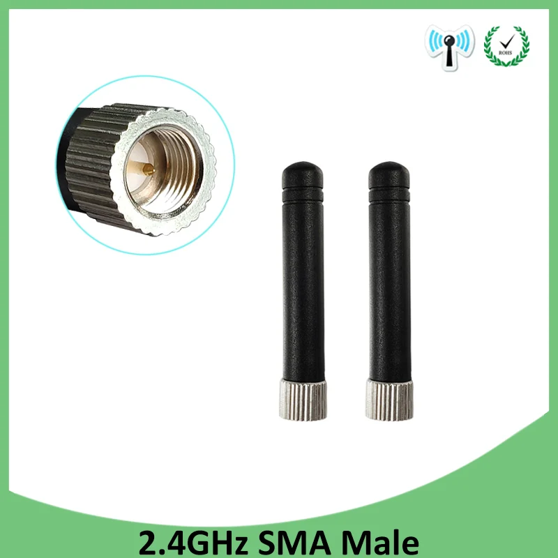 2pcs 2.4GHz Antenna 3dbi gain Wifi Antenna 2.4G with SMA connector signal booster Straight head wifi Aerial wi-fi antenna
2pcs 2.4GHz Antenna 3dbi gain Wifi Antenna 2.4G with SMA connector signal booster Straight head wifi Aerial wi-fi antenna