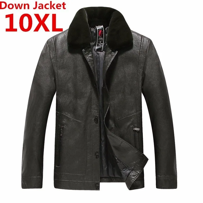 Роскошная Новинка 10XL зимняя кожаная мужская куртка пуховик с защитой от ветра теплое пальто с воротником из кроличьего меха однотонный цвет
Роскошная Новинка 10XL зимняя кожаная мужская куртка пуховик с защитой от ветра теплое пальто с воротником из кроличьего меха однотонный цвет
