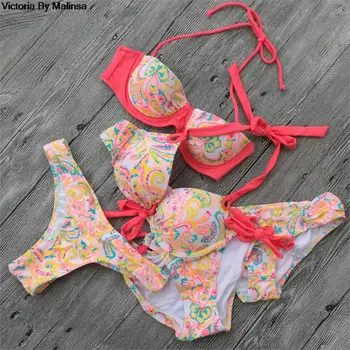 Special!!Women Sexy Flower Pinting Bikinis Set Bikini top Push Up Swimwear Swimsuit Secret Bathing Suit Mix top or bottom
Special!!Women Sexy Flower Pinting Bikinis Set Bikini top Push Up Swimwear Swimsuit Secret Bathing Suit Mix top or bottom