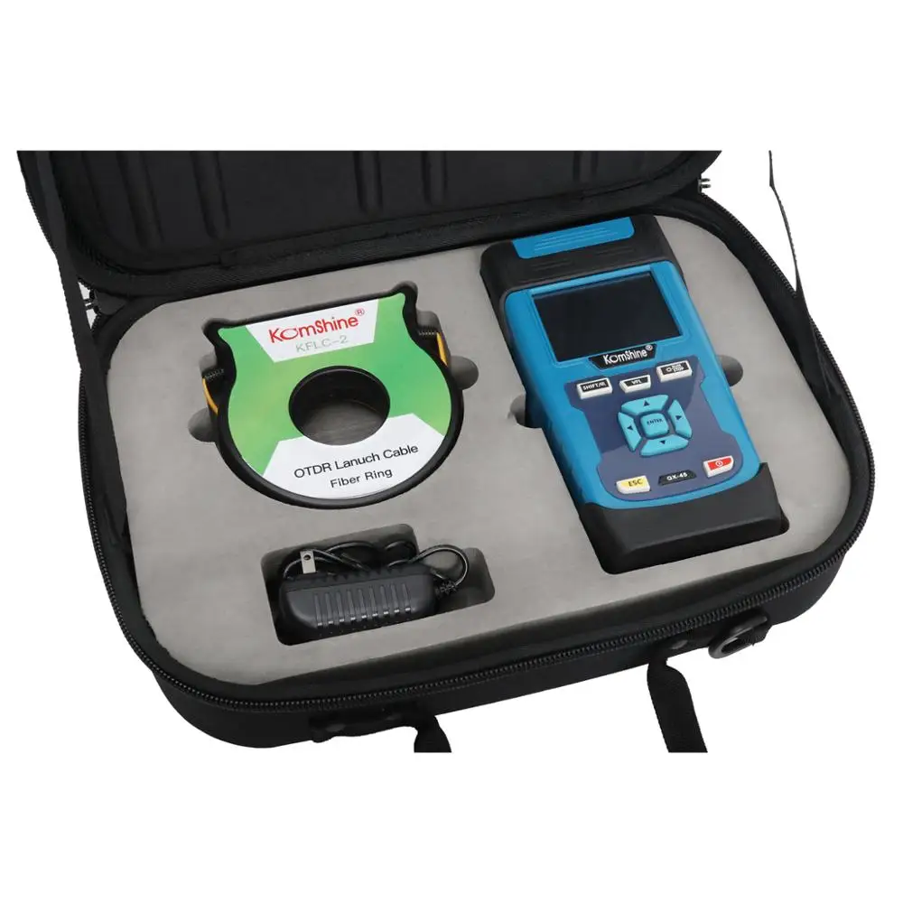 Komshine KOR-45E with KFLC-2 150M (9/125um) Extension Cable Line and QX45 OTDR Tester Machine
Komshine KOR-45E with KFLC-2 150M (9/125um) Extension Cable Line and QX45 OTDR Tester Machine
