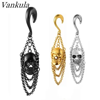 Vankula Halloween Skull Ear Piercing Weights Stainless Steel Body Jewelry Ear Stretching Gauges Cool Style Ear Tunnel Hangers
Vankula Halloween Skull Ear Piercing Weights Stainless Steel Body Jewelry Ear Stretching Gauges Cool Style Ear Tunnel Hangers