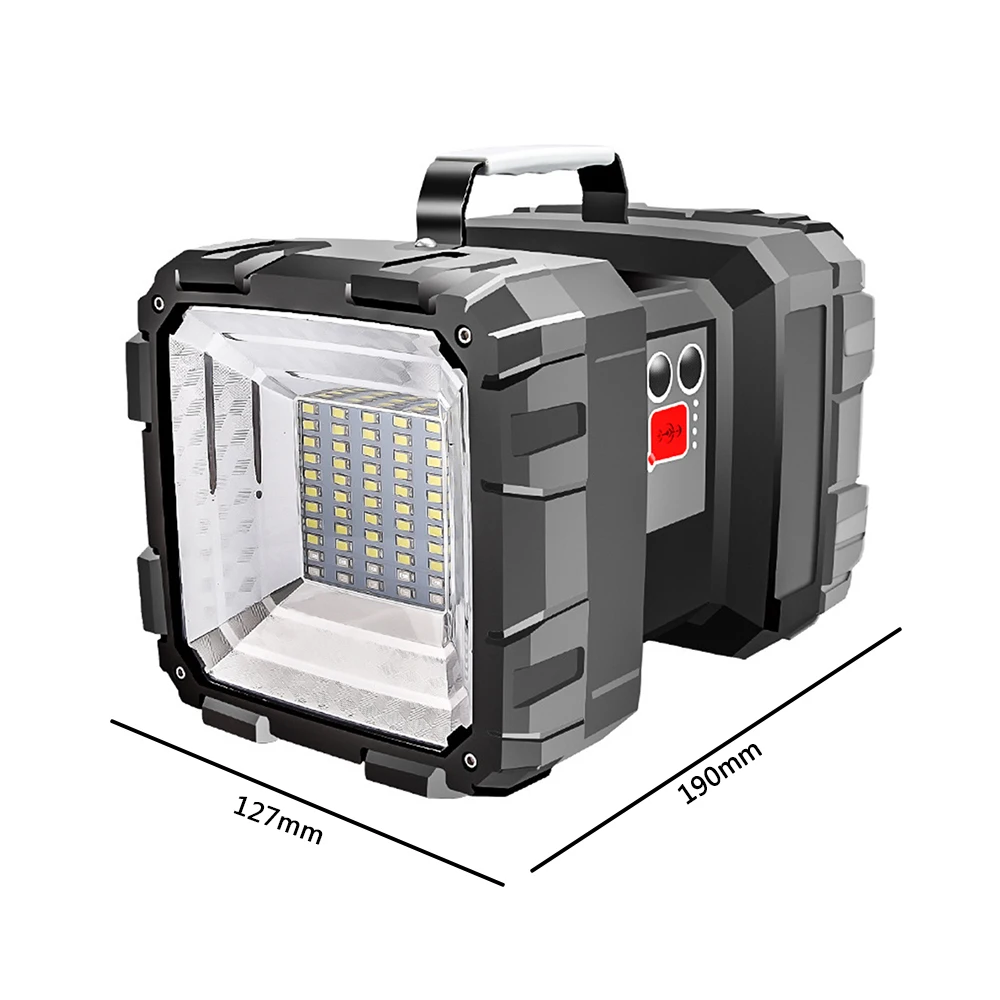 Rechargeable Power Bank Function for Outdoor Lighting Super Bright L2 XHP70 LED Searchlight Double Head Warning Lamp Rechargeable Power Bank Function for Outdoor Lighting Super Bright L2 XHP70 LED Searchlight Double Head Warning Lamp