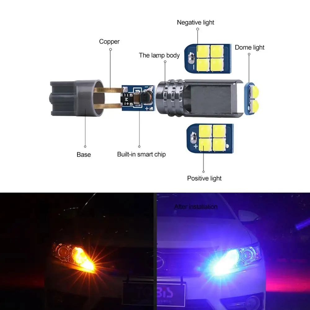 Automotive Interior Panel Dome Lighting Reading Light T10 LED 501 Canbus W5W6 10 SMD 3030 LED 168 194 Reading Light DC 12V
Automotive Interior Panel Dome Lighting Reading Light T10 LED 501 Canbus W5W6 10 SMD 3030 LED 168 194 Reading Light DC 12V