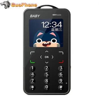 Baby Small Mobile Phone 1.8" Ultra Thin Card Pocket Student Kids MP3 Push Button Support TF Card Mini Slim Size Cheap Cellphone
Baby Small Mobile Phone 1.8" Ultra Thin Card Pocket Student Kids MP3 Push Button Support TF Card Mini Slim Size Cheap Cellphone