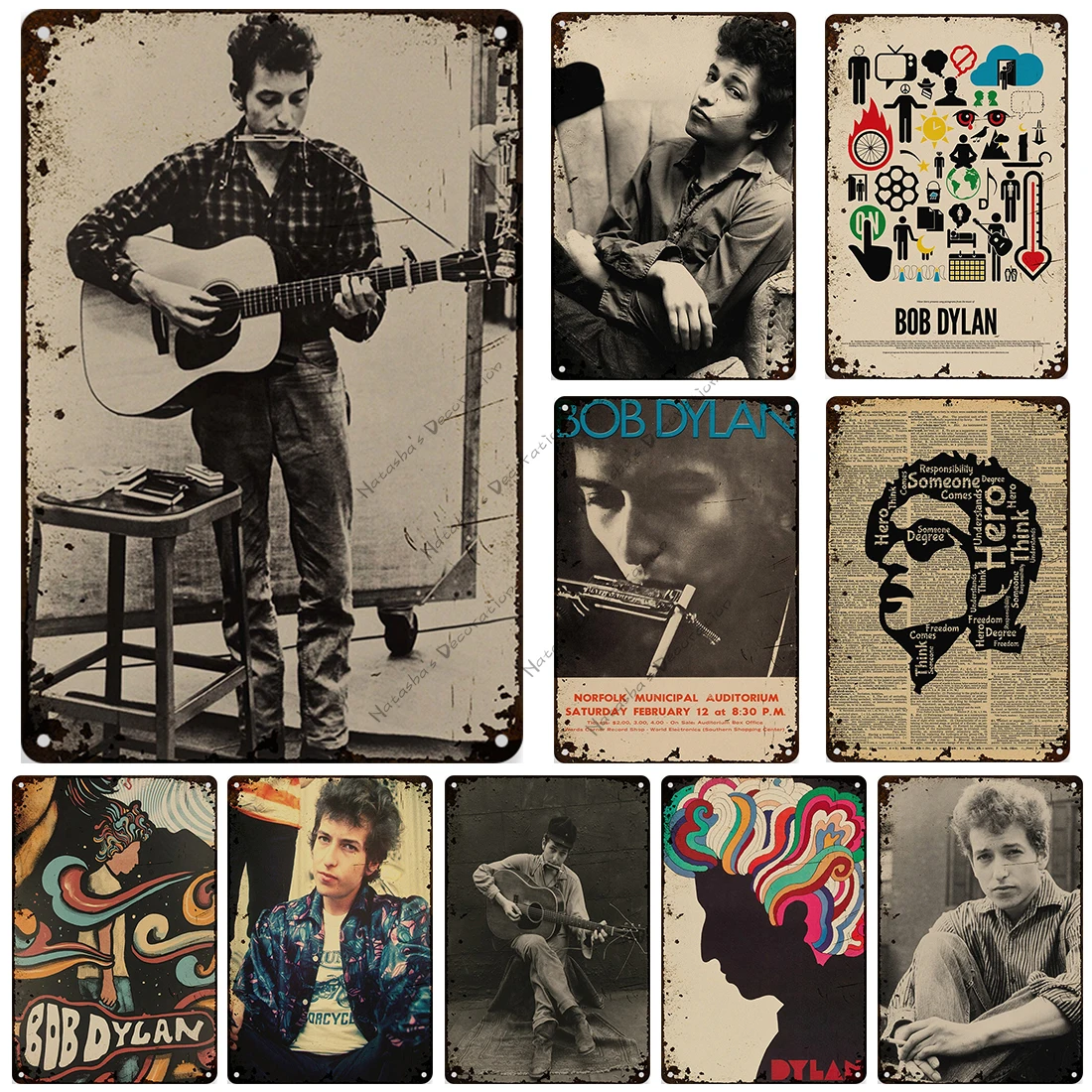 Folk Music Poster Bob Dylan Decorative Sign Rusty Metal Sign Home Bar Cafe Wall Decor Metal Plaque Wall Plate Industrial Decor
Folk Music Poster Bob Dylan Decorative Sign Rusty Metal Sign Home Bar Cafe Wall Decor Metal Plaque Wall Plate Industrial Decor