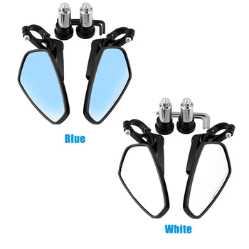 Hot Motorcycle Bar End Mirrors Rear View CNC 22MM Reverse Rearview Mirror Blue White Motorcycle Mirror 
Hot Motorcycle Bar End Mirrors Rear View CNC 22MM Reverse Rearview Mirror Blue White Motorcycle Mirror