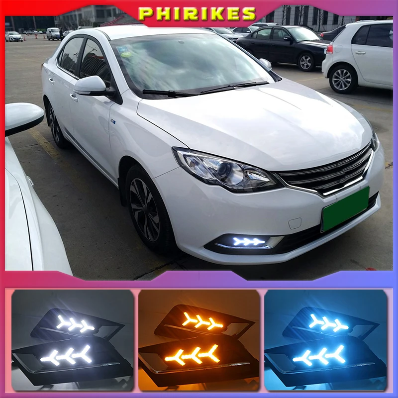 For Roewe 360 2015-2017 Daytime running lights LED DRL Fog lamp driving lights with Yellow Turn Signal Function
For Roewe 360 2015-2017 Daytime running lights LED DRL Fog lamp driving lights with Yellow Turn Signal Function