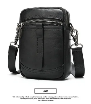 Genuine Leather Men handBag Fashion Crossbody Bag Shoulder bags male Messenger Bags Small Casual Designer Handbags Man small Bag 
Genuine Leather Men handBag Fashion Crossbody Bag Shoulder bags male Messenger Bags Small Casual Designer Handbags Man small Bag
