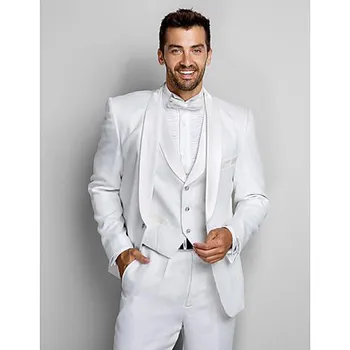 Custom Made White Notched Lapel men blazers Business Suit Men Wedding Suits Groom Business Party Suit (Jacket+Pants+Vest)G566
Custom Made White Notched Lapel men blazers Business Suit Men Wedding Suits Groom Business Party Suit (Jacket+Pants+Vest)G566