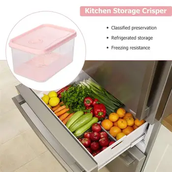Refrigerator Storage Box Kitchen Food Container Compartment Storage Crisper (Pink, Large Size)
Refrigerator Storage Box Kitchen Food Container Compartment Storage Crisper (Pink, Large Size)