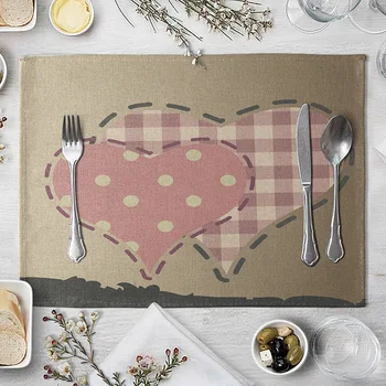 Peach Heart Geometry Placemats Coasters Minimalist Modern Fabric Dining Table Cushion Table Cover Western Food Placemat Multi-St
Peach Heart Geometry Placemats Coasters Minimalist Modern Fabric Dining Table Cushion Table Cover Western Food Placemat Multi-St